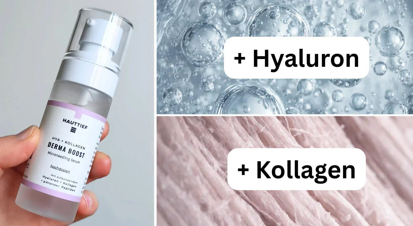 microneedling serum mit hyaluron und kollagen gegen falten kaufen geeignet fuer dermaroller und dermapen anwendung 