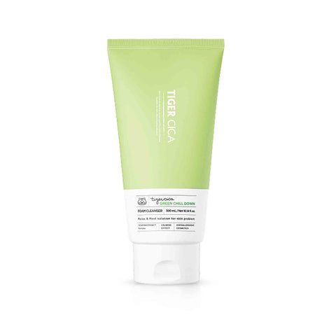 Tiger Cica Green Chill Down Foam Cleanser